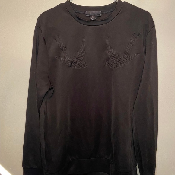 2MEN - Black Bird Crewneck Sweater - Picture 2 of 3